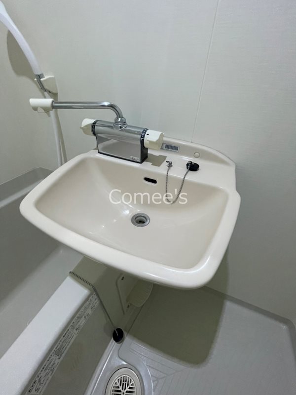 洗面設備　洗面台はバスルームに設置されています