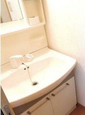 洗面設備　独立洗面化粧台が付いています
