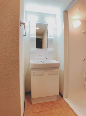 洗面設備　シャンプードレッサー付洗面台