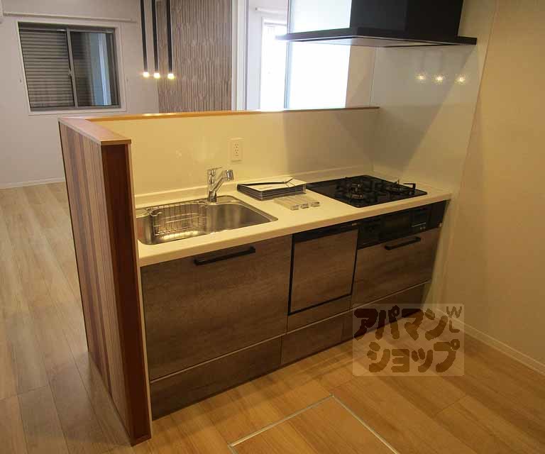キッチン　１０１号室の写真です。
