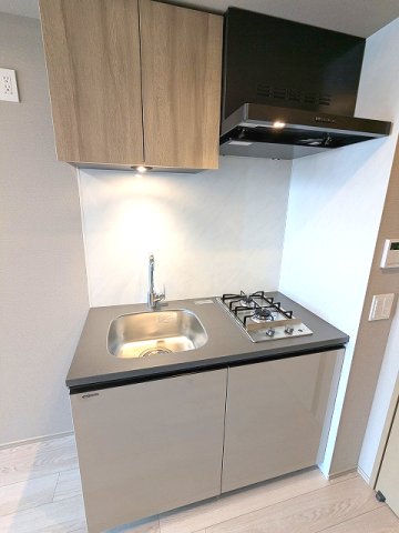 キッチン　ガス2口システムキッチンです
