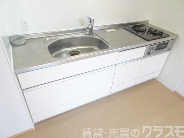 キッチン　２口コンロのシステムキッチン♪