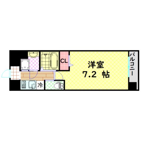 エグゼ難波西IIの間取り写真