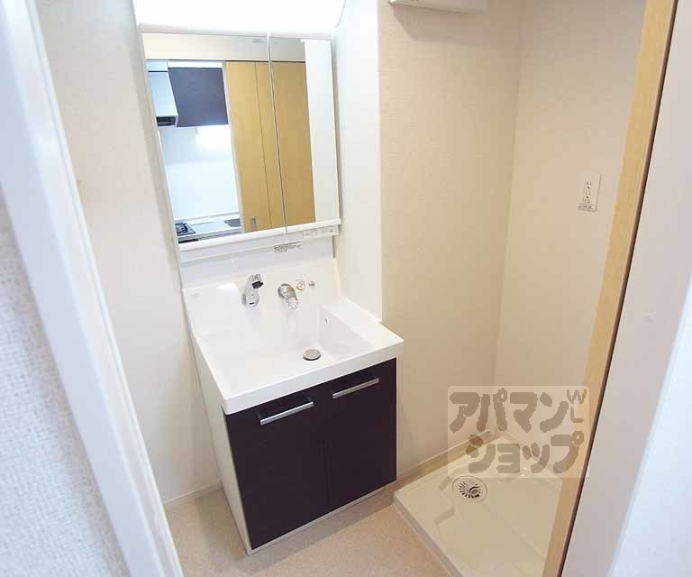洗面設備　洗面脱衣場の写真です。