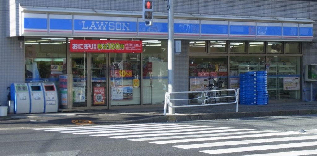 コンビニ　ローソン 市川湊店（コンビニ）まで107m