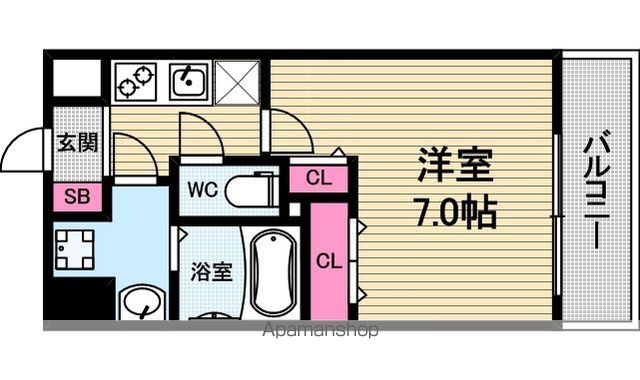 ラシーヌ瓦屋町の間取り写真