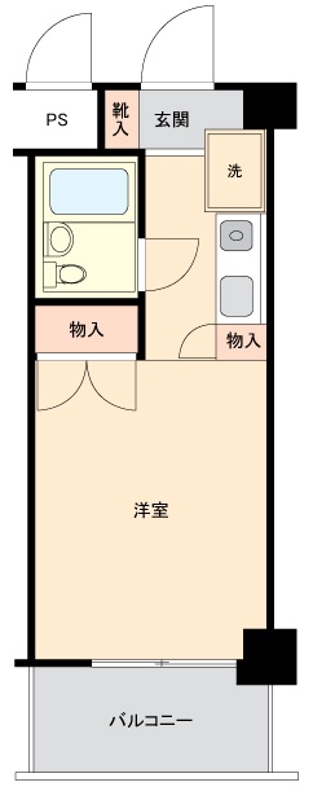 モナークマンション武蔵新城第2の間取り写真