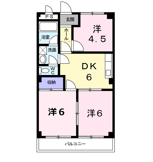 ＪＲ宇野線 常山駅 徒歩10分 2階建 築31年の間取り写真