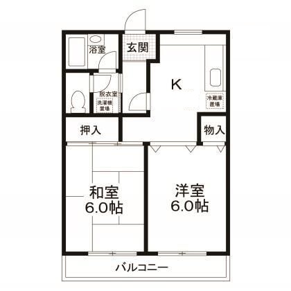 京成本線 堀切菖蒲園駅 徒歩13分 5階建 築35年の間取り写真