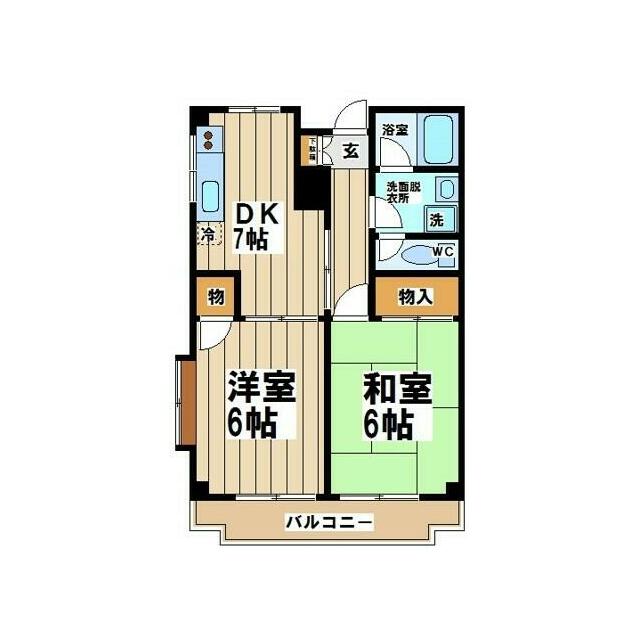 リバーサイドマンションの間取り写真