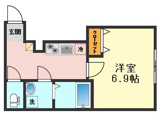 MQuarto瑞江IIの間取り写真