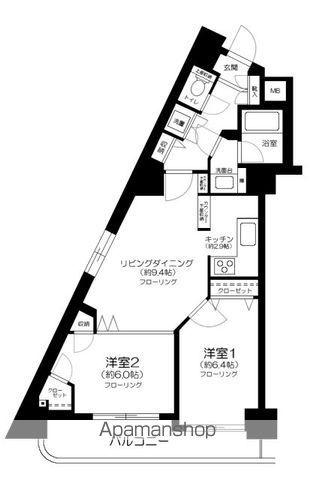 ＪＲ山手線 田端駅 徒歩11分 13階建 築24年の間取り写真
