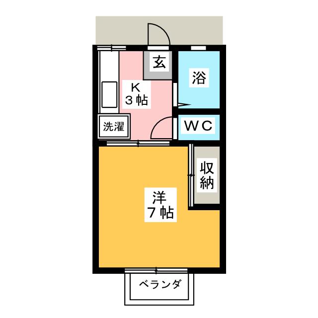 ハイツ内山の間取り写真