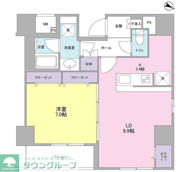 ディクオーレ仙川の間取り写真