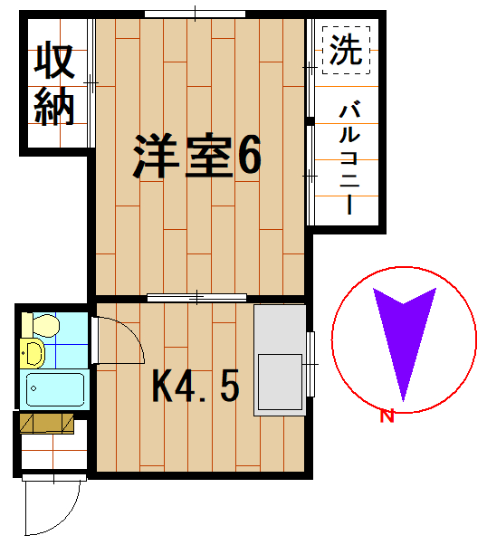 足立区島根のマンションの間取り