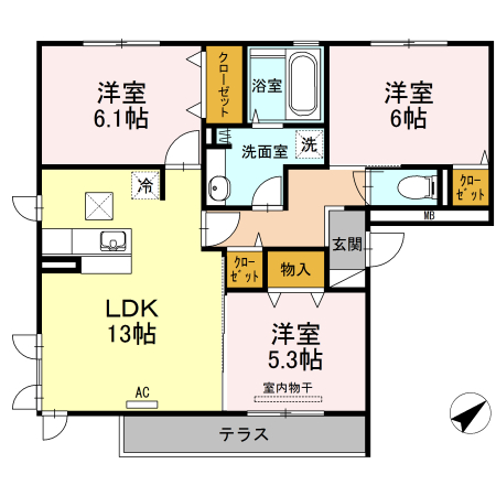 アルカサールの間取り