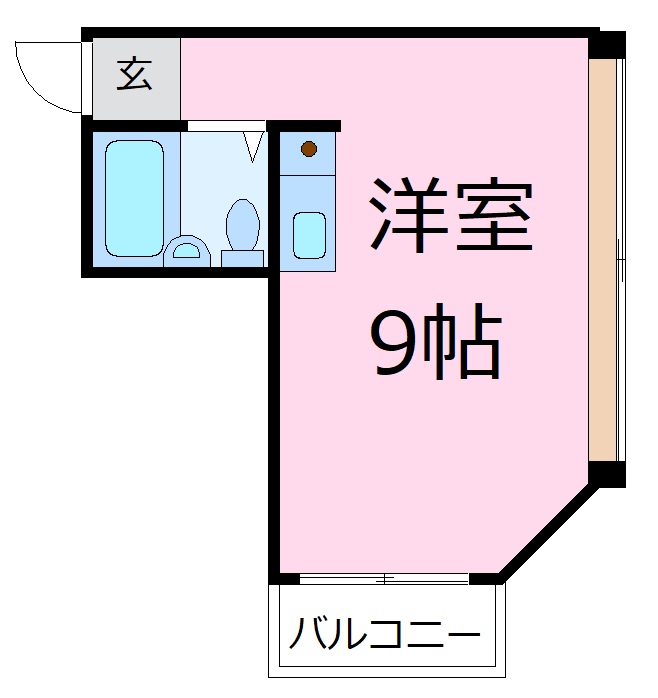 堺市東区野尻町のマンションの間取り