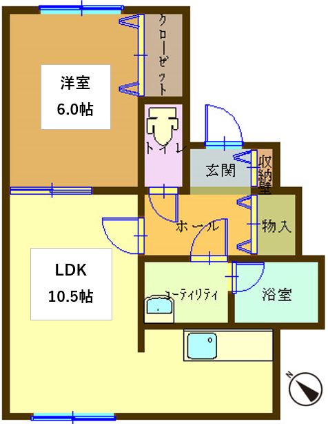 コートフルーレIIIの間取り