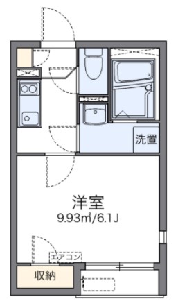 横浜市戸塚区上矢部町のアパートの間取り