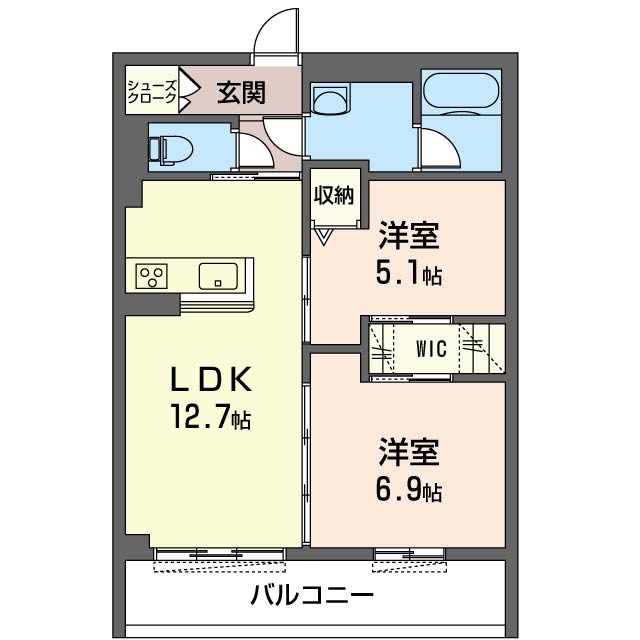 アルカディア　ルーチェの間取り