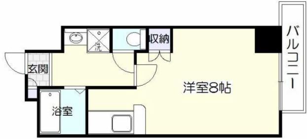 鹿児島市新照院町のマンションの間取り