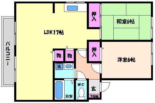 プレステージ芦屋の間取り