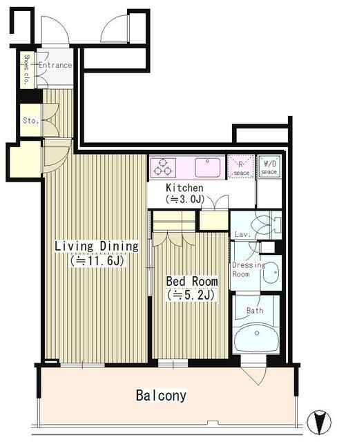 江東区豊洲のマンションの間取り