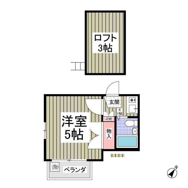 埼玉県富士見市羽沢１（アパート）の賃貸物件の間取り
