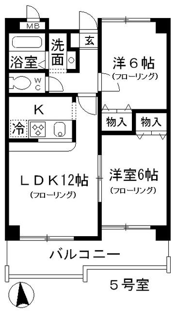 ベルドミール葵２２の間取り