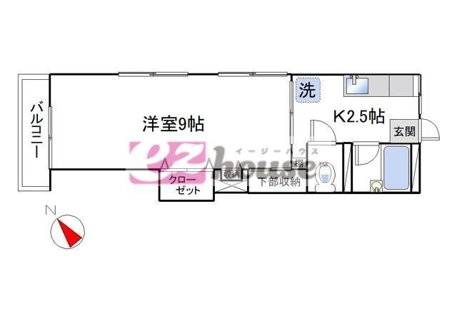 東京都新宿区高田馬場３（アパート）の賃貸物件の間取り