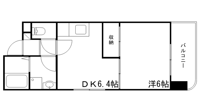 姫路市元塩町のマンションの間取り