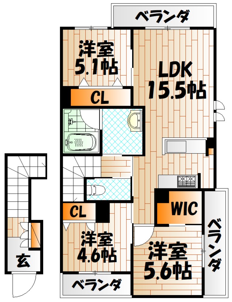 タウンステージ高田IIの間取り