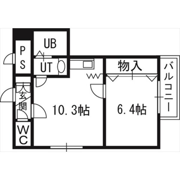 クラウン北１０条の間取り