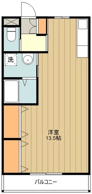 昭島市美堀町のアパートの間取り