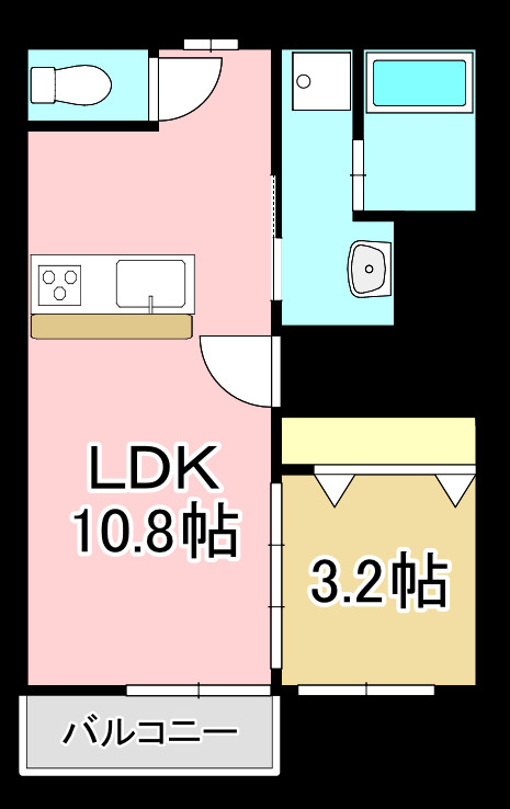 ラフォーレさつき十番館の間取り