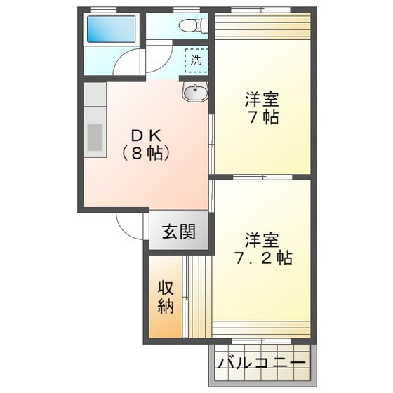 ドミール４４３の間取り