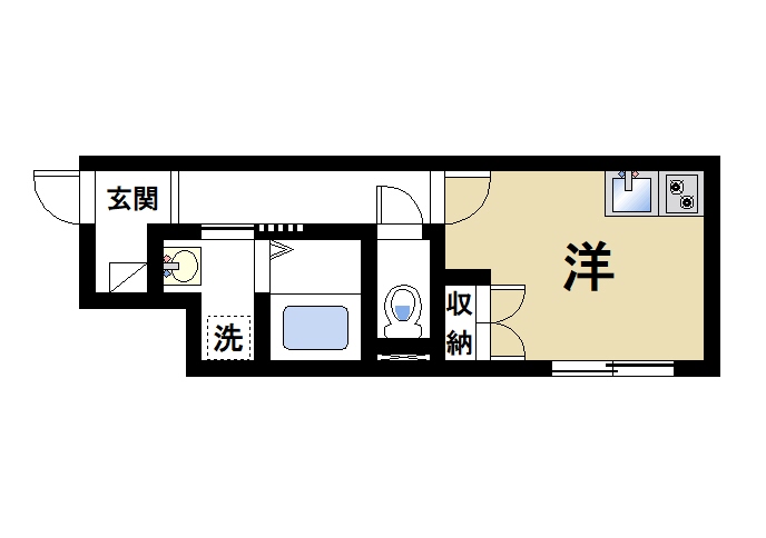 奈良市北半田中町のマンションの間取り