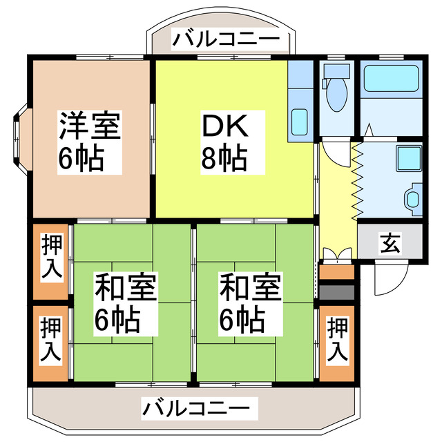 ロイヤルマンションの間取り