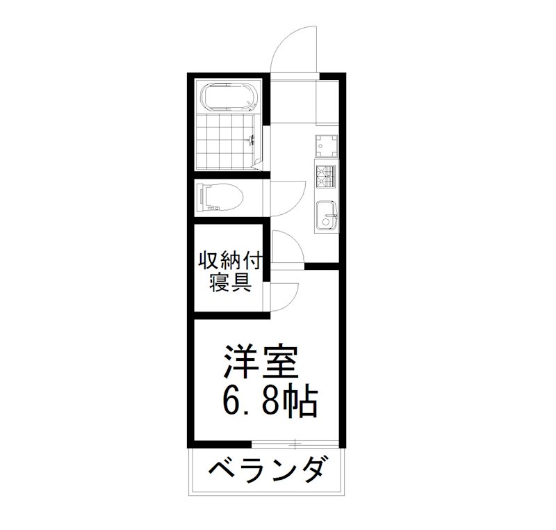 レオパレス深草の間取り