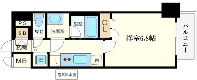 ＬＡＶ心斎橋ＷＥＳＴの間取り