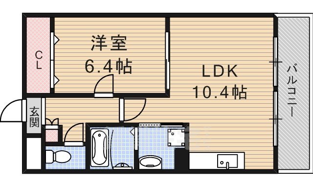 宇治市神明のマンションの間取り