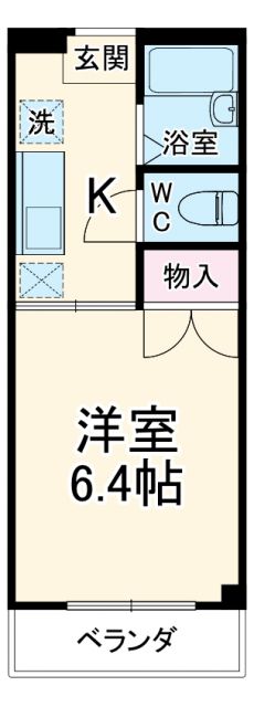 横浜市港北区箕輪町のマンションの間取り