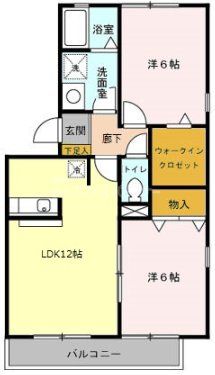 さいたま市見沼区大字南中丸のアパートの間取り