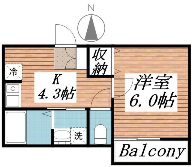 【松戸市小金のアパートの間取り】