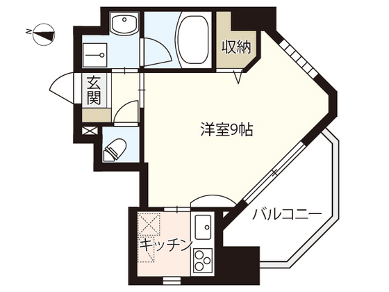 広島市南区的場町のマンションの間取り