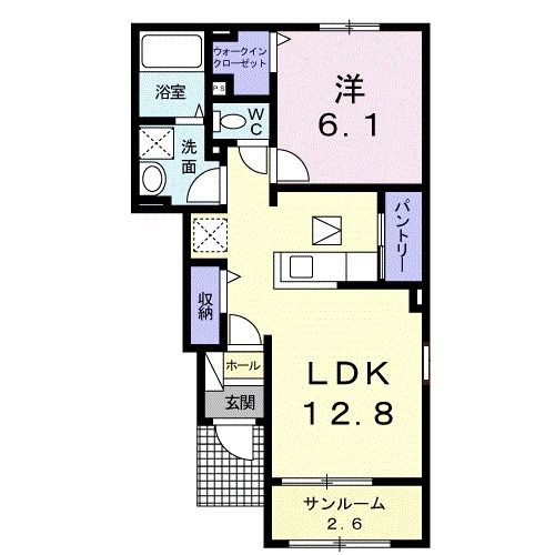 燕市井土巻のアパートの間取り