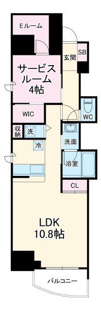 セレニテフラン本町の間取り