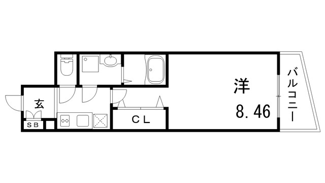 SPコート神戸の間取り