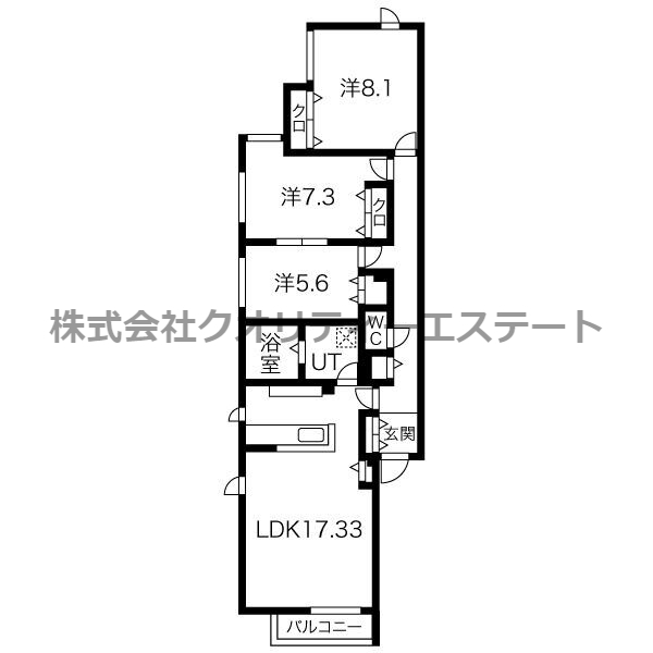 プレメゾン円山の間取り