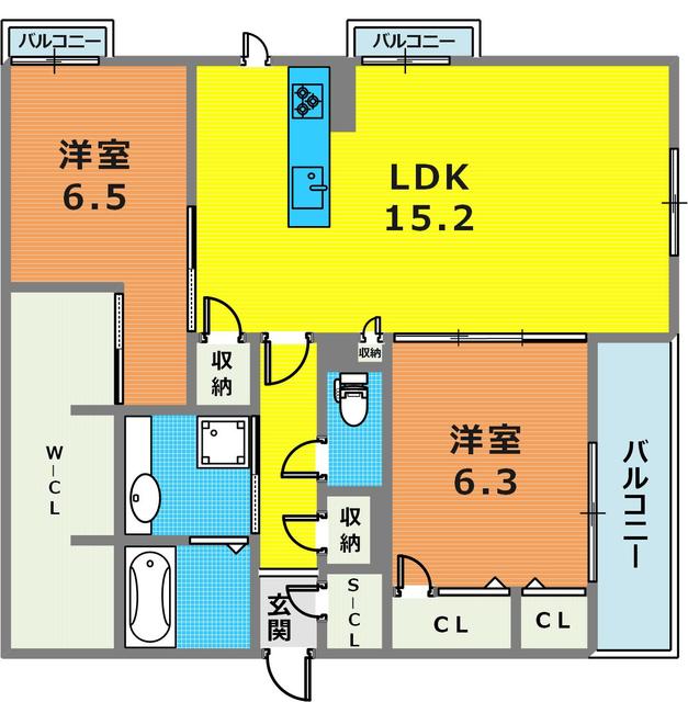 N-CUBEの間取り